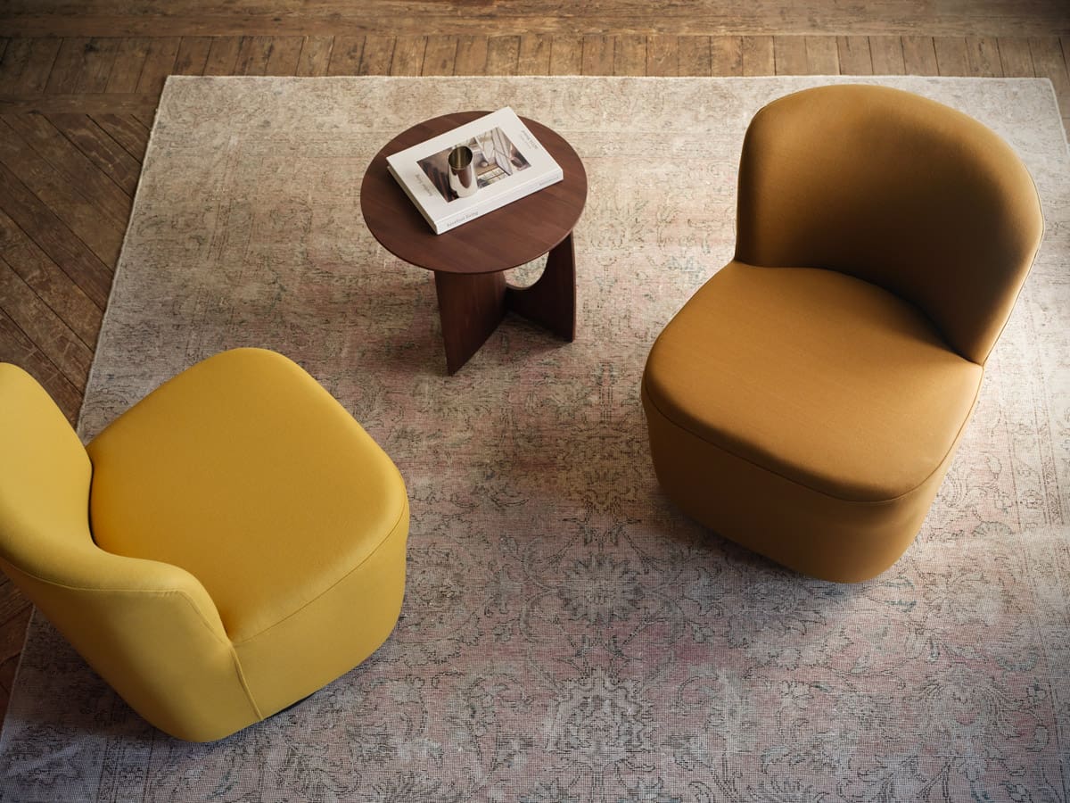 Highland - Butacas marrón y amarilla